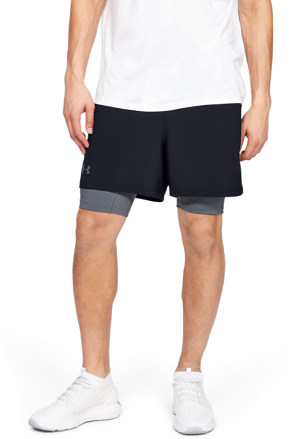 handkerchief analog Hearty Under Armour - Mens Qualifier 2-In-1 Shorts