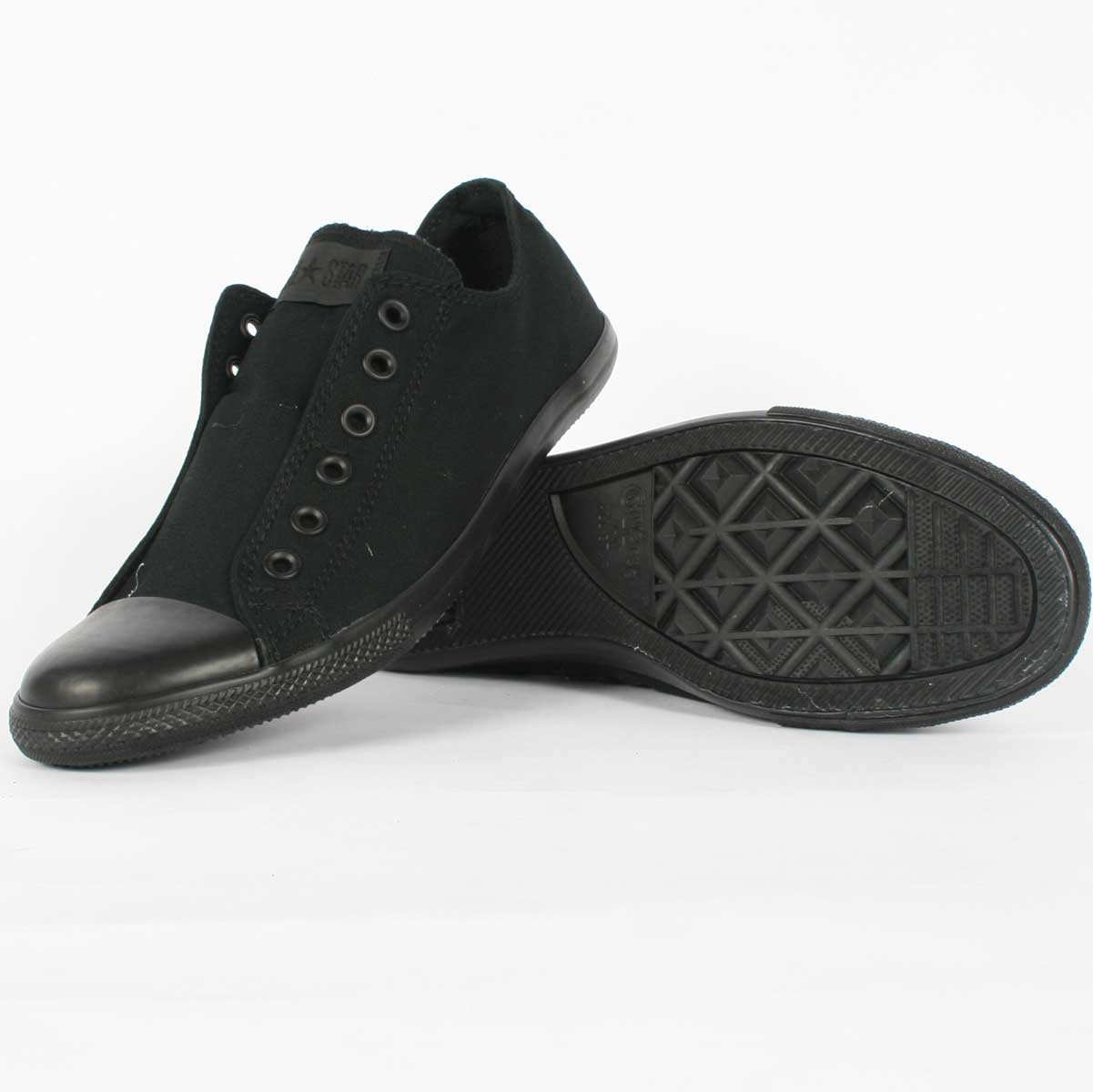 Converse Chuck Taylor Slim Slip Low Top Shoes in Black Mono
