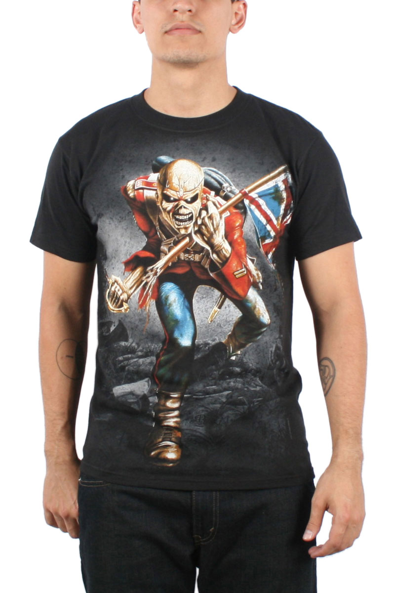 Takt optager Sætte Iron Maiden - Mens Jumbo Trooper T-shirt in Black