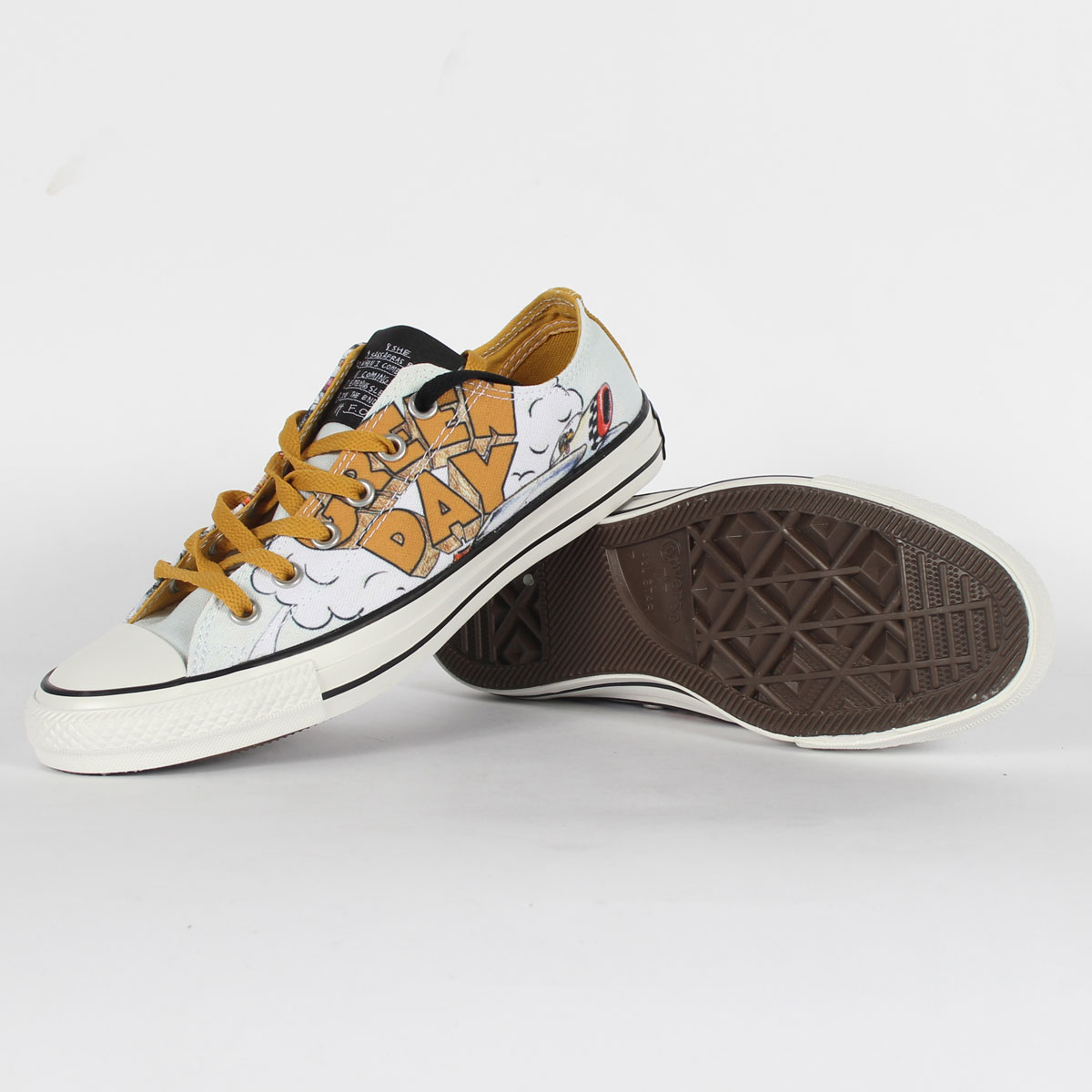 Star Green Day Dookie Ox Canvas Shoes 