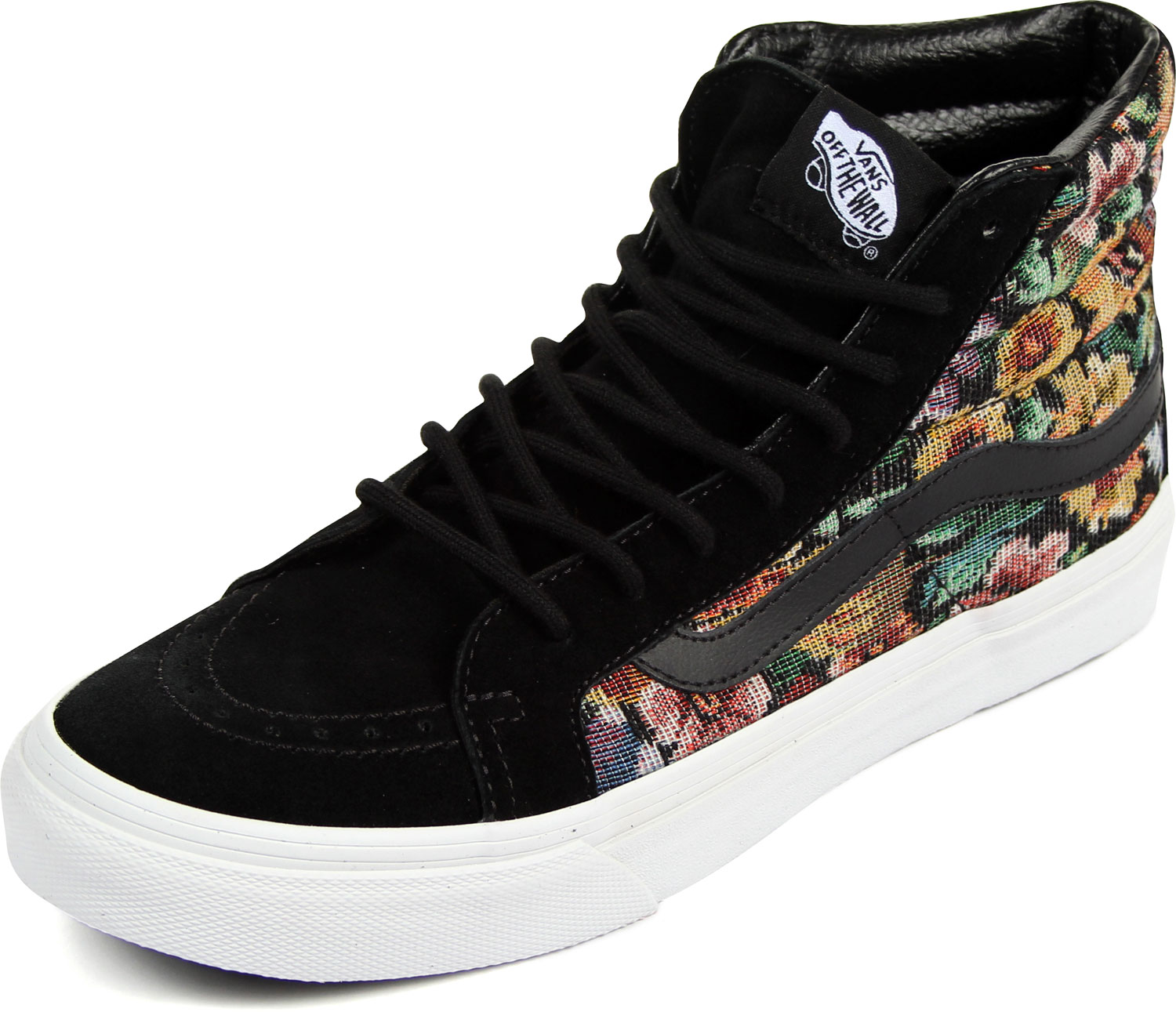 Vans - Unisex Sk8-Hi Slim Shoes in (Tapestry Floral) Black
