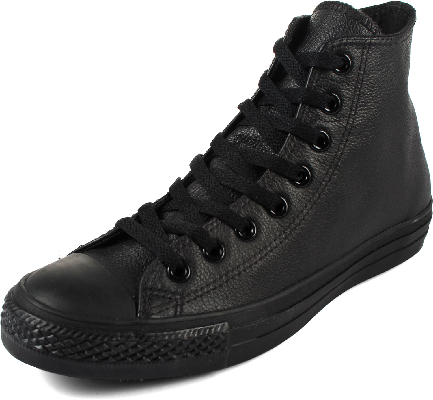 black leather converse sneakers