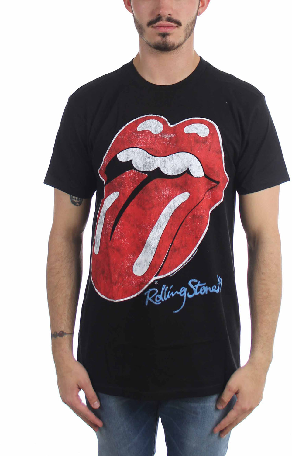 Rolling Stones The T-Shirt No Filter Tongue da Uomo in Blu 
