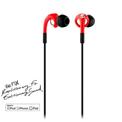 Skullcandy  on Skullcandy   Fix In Ear Headphones In Red Chrome W  Mic3