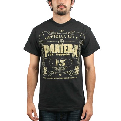 Pantera 101 Proof Adult S/S T-Shirt In Black