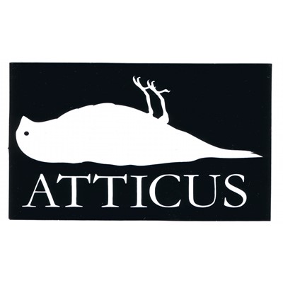 Atticus Sticker in Black - 5