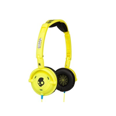   Headphone on Lowrider  Mic D   Db Over Ear Headphones In Shoe Yellow By Skullcandy