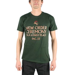 New Order - In A Lonely Place Mens T-Shirt In Forest Green