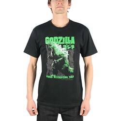 Godzilla World Destruction Tour Adult T-Shirt In Black