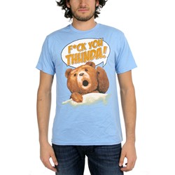 Ted - Mens F*Ck You Thunda! T-shirt in Blue