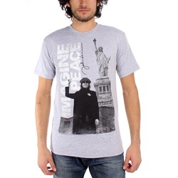 John Lennon - Imagine Adult T-Shirt in Heather Grey