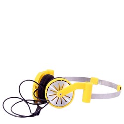 Pick Up Stereo Headphones in Dendellon Yellow by WeSC
