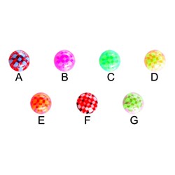 UV Checker Ball for 14g and 12g Jewelry
