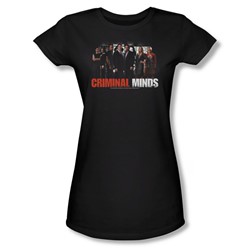 Criminal Minds - The Brain Trust - Juniors Black S/S T-Shirt For Women