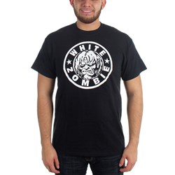 White Zombie - Mens Classic Zombie Logo T-Shirt in Black