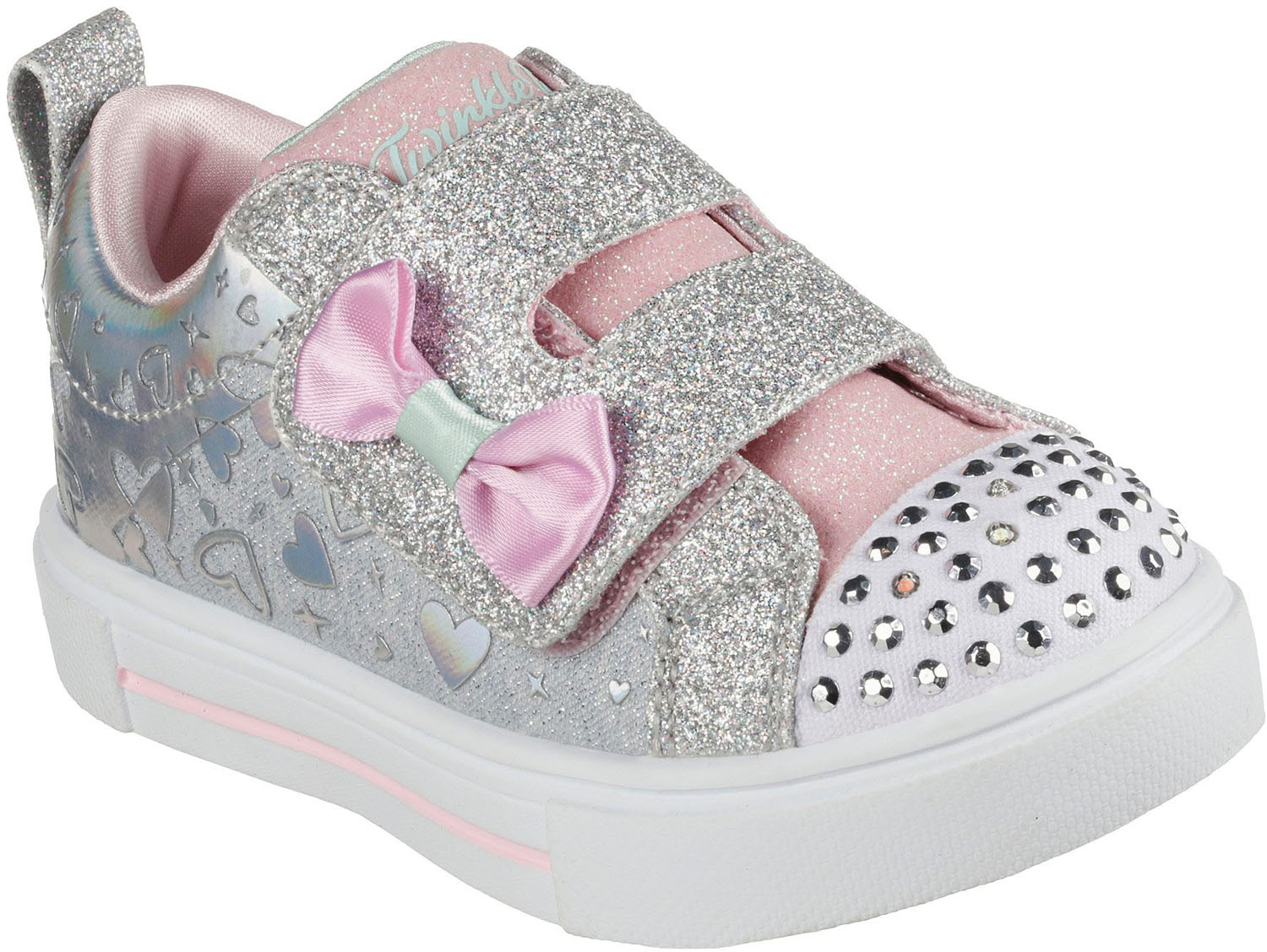 Skechers - Girls Twinkle Toes: Twinkle Sparks - Heather Charmer Shoes