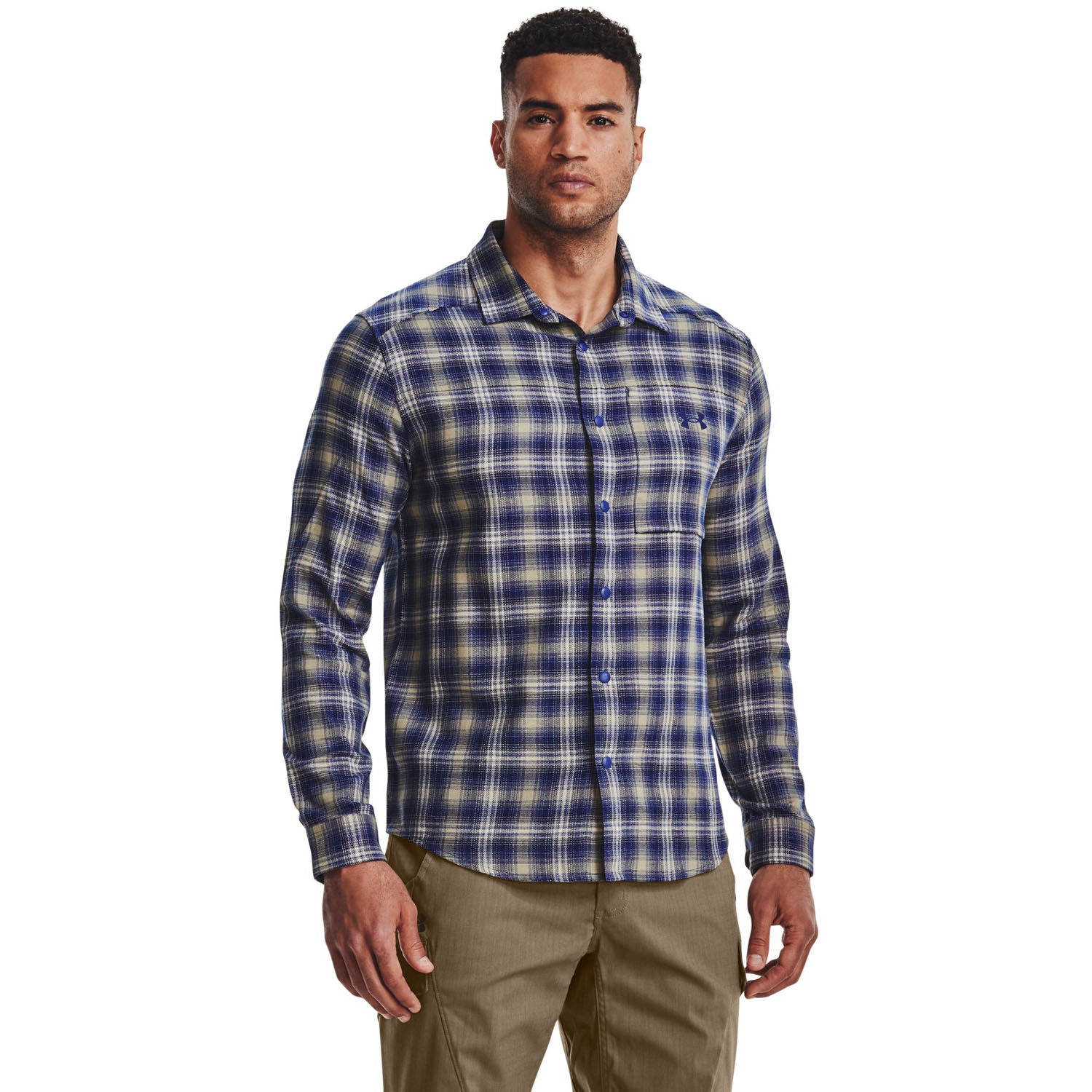 Under Armour - Mens Tradesman Flex Flannel Long-Sleeve T-Shirt