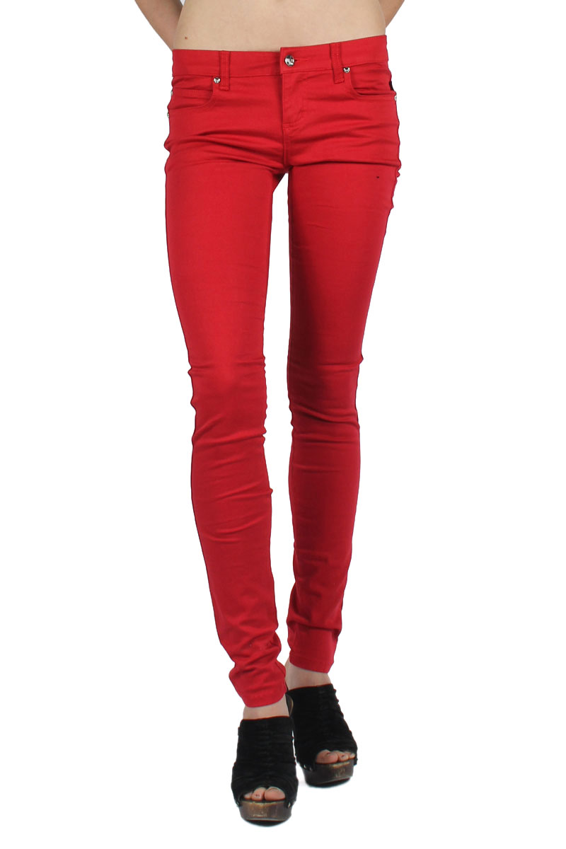 Tripp NYC - Womens T-Jeans in Lipstick Red