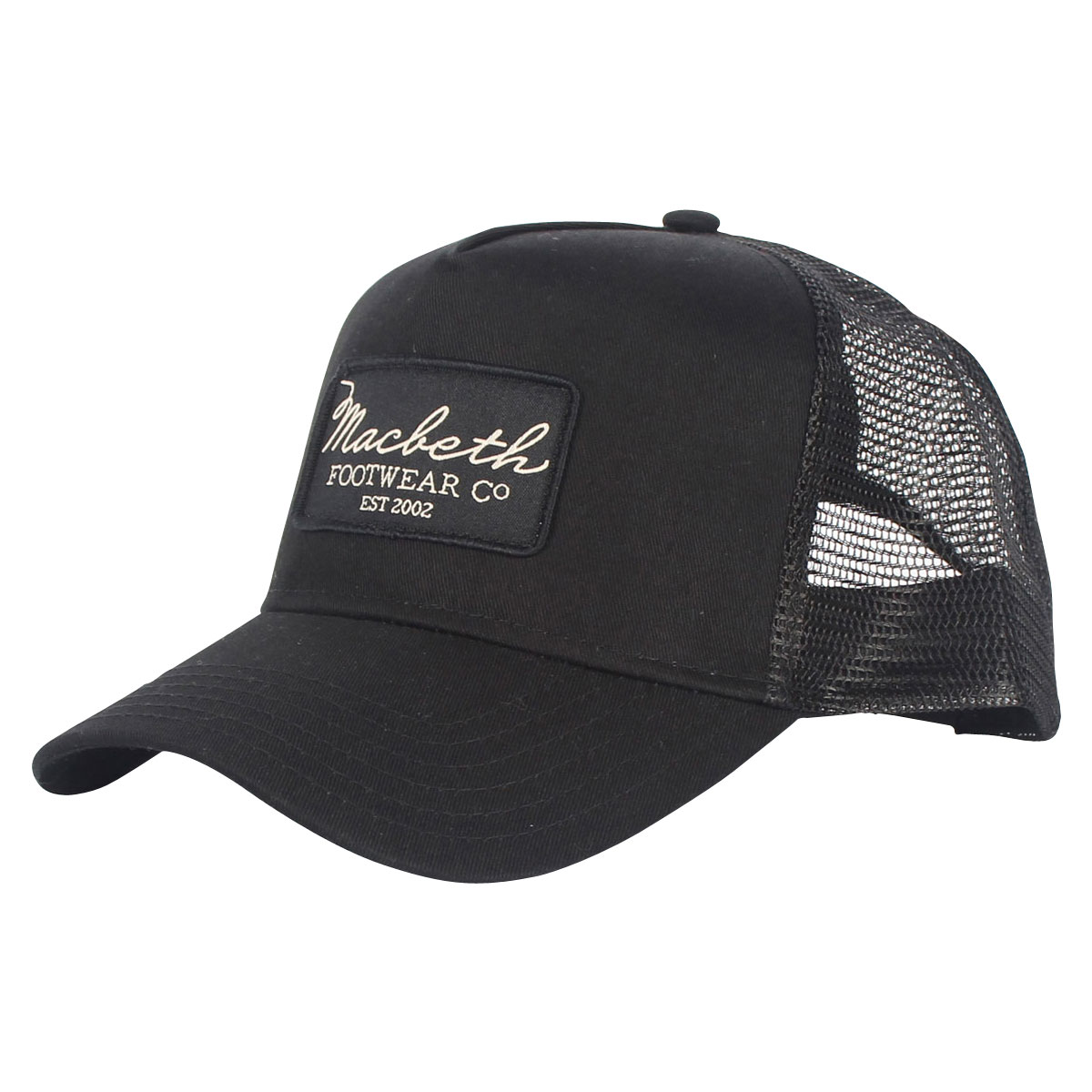 Macbeth - Dixon Trucker Hat in Black/Black