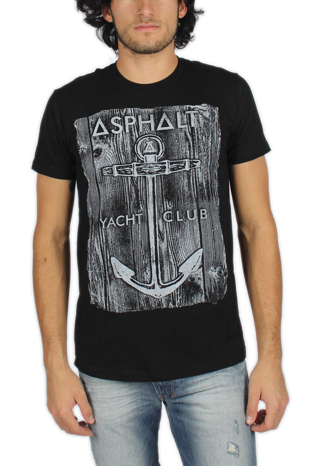 Asphalt Yacht Club - Mens Anchor Wood T-Shirt