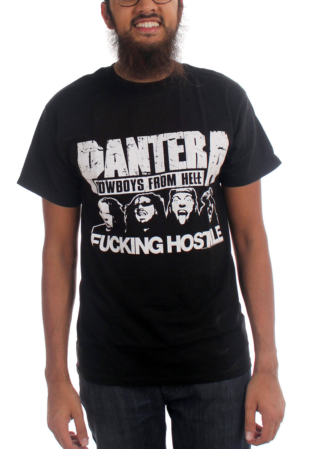 Pantera - Mens Fucking Hostile T-Shirt In Black