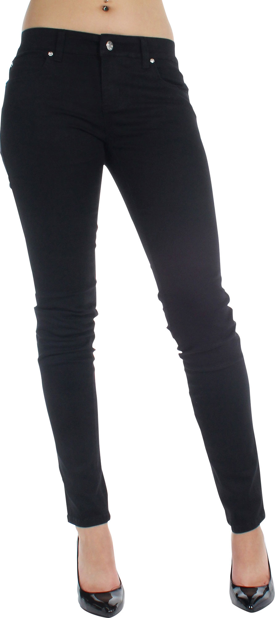 Tripp NYC Juniors / Womens Super Skinny T-Jeans / Pants in Black