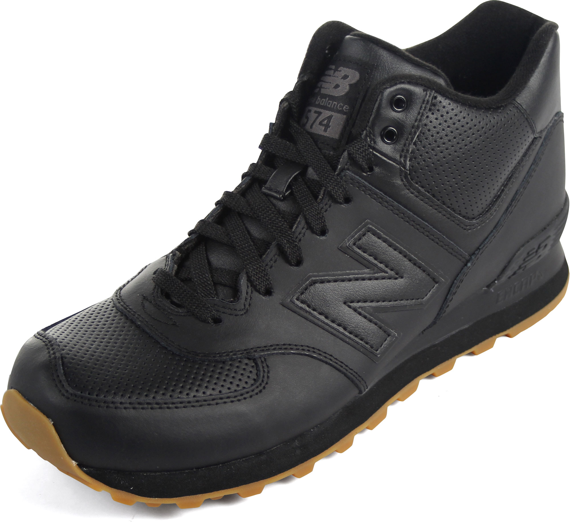 New Balance - Mens 574 Mid-Cut Leather Shoes