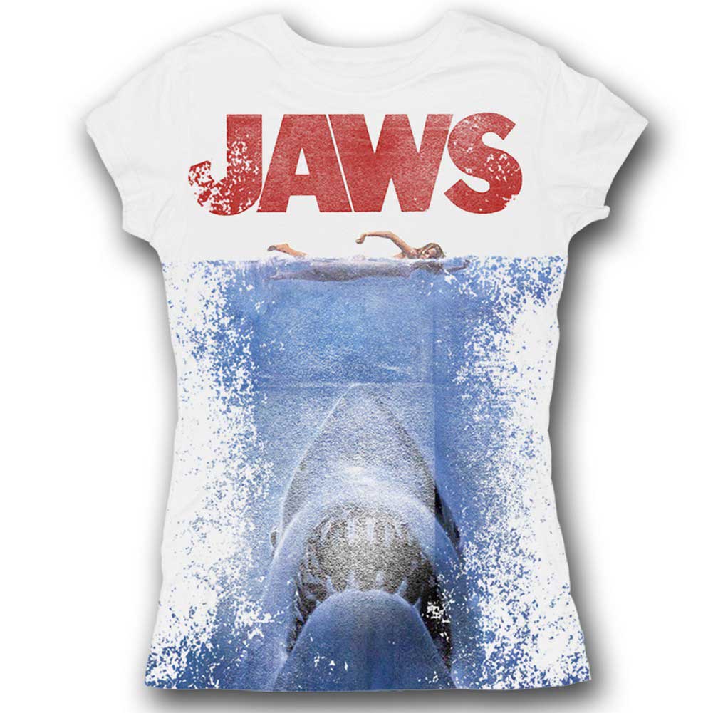 Jaws - In Japan Sublimation Womens T-Shirt In White