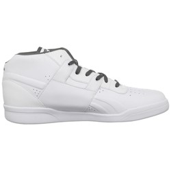 Reebok - Workout Mid Ultralite Leather Mens Shoes In White/Rivet Grey/Steel