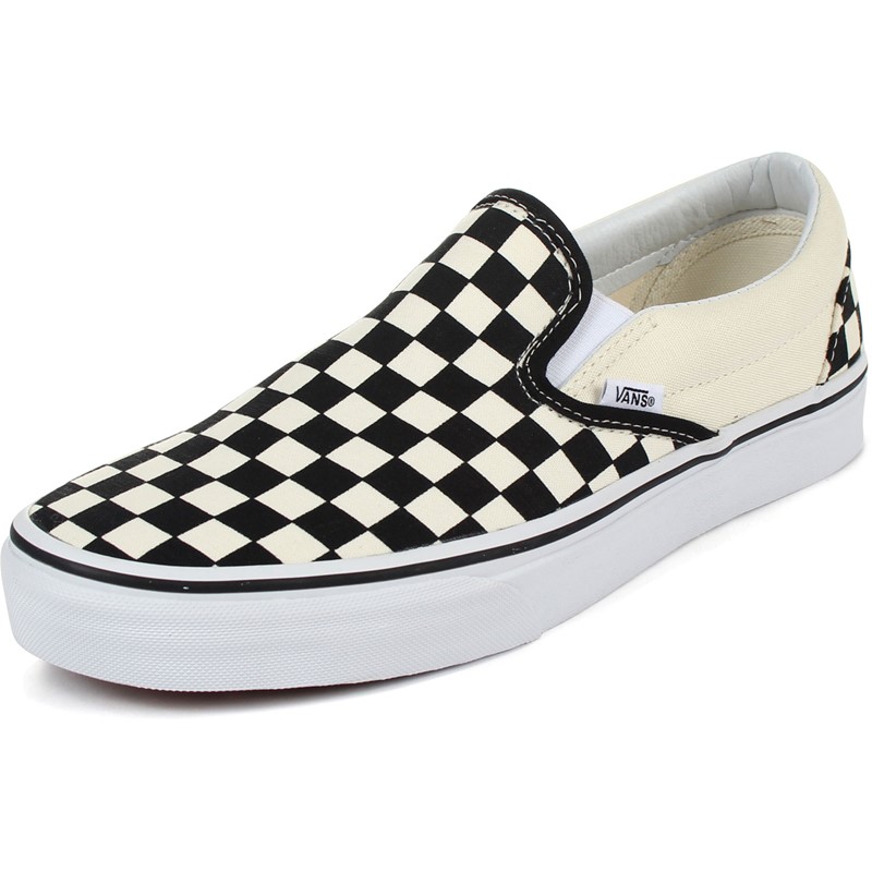Vans - Unisex Adult Classic Slip-On Shoes In Black/White Checkered