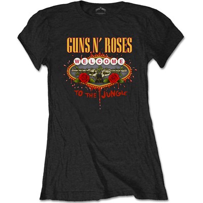 Guns N' Roses - Womens Welcome To The Jungle T-Shirt