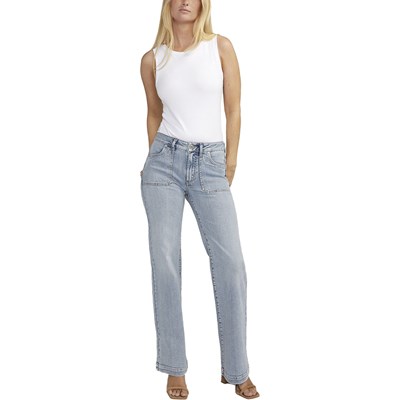 Silver Jeans - Womens Suki Trouser Curvy Fit Mid Rise Jeans